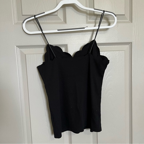 SHEIN Scallop Trim Rib Knit Cami Top L - Picture 5 of 9